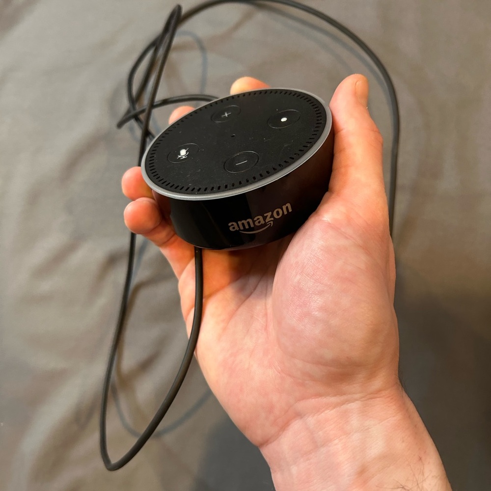 Amazon Black Echo Dot Power Base with Attached Cable (LIKE NEW) - Picture 6 of 10